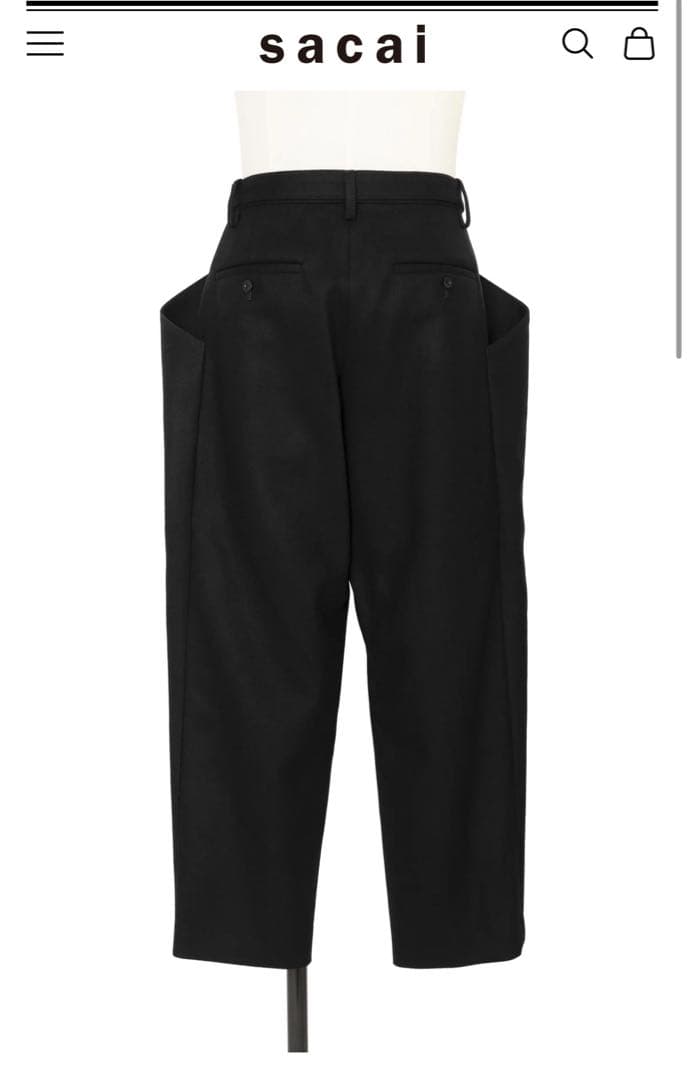 パンツ sacai Wool Melton Pants