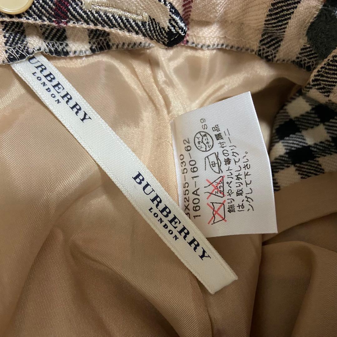 BURBERRY バーバリーロンドン　ラップスカート プリーツ ノバチェック