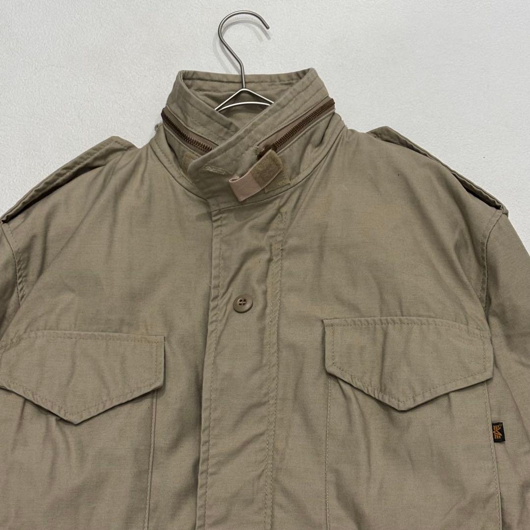 ALPHA 美品 90s ビンテージ アメリカ製 M-65 ジャケット ベージュ