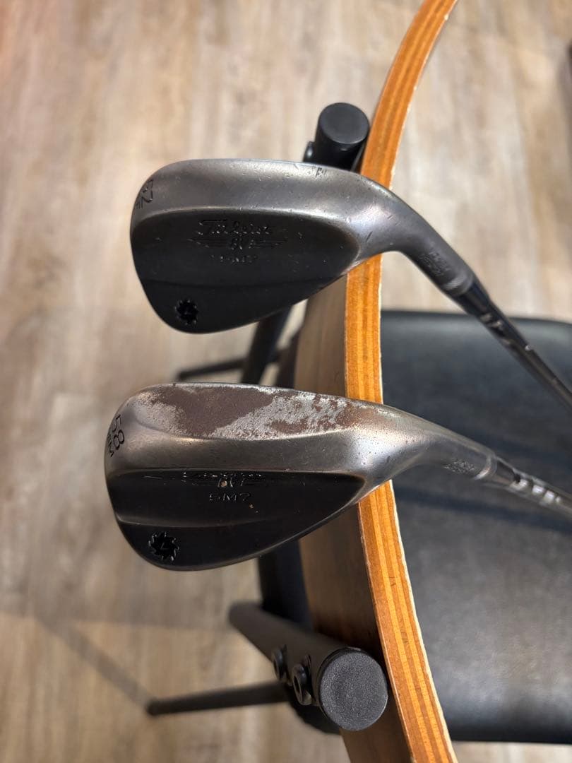 激レア王道タイトリストSM7ブラックウエッジ52.58セット　シャフトもブラック