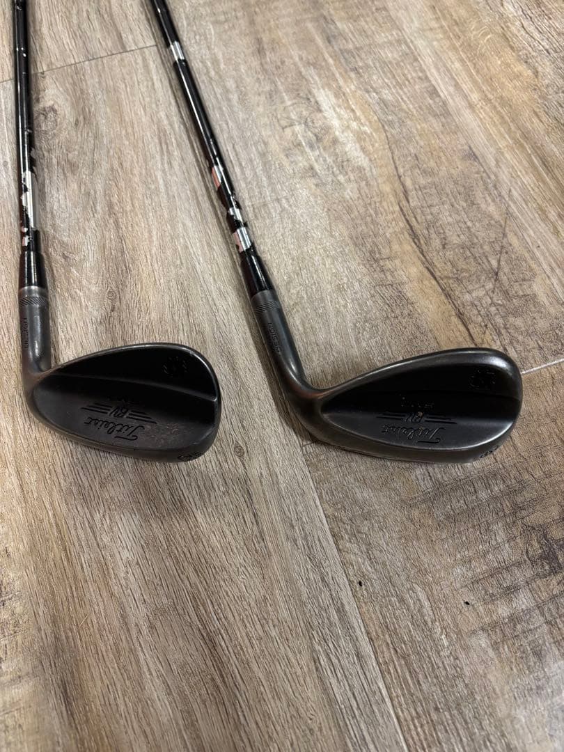 激レア王道タイトリストSM7ブラックウエッジ52.58セット　シャフトもブラック