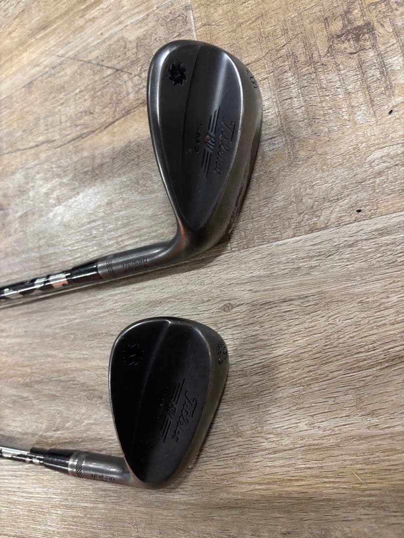 激レア王道タイトリストSM7ブラックウエッジ52.58セット　シャフトもブラック