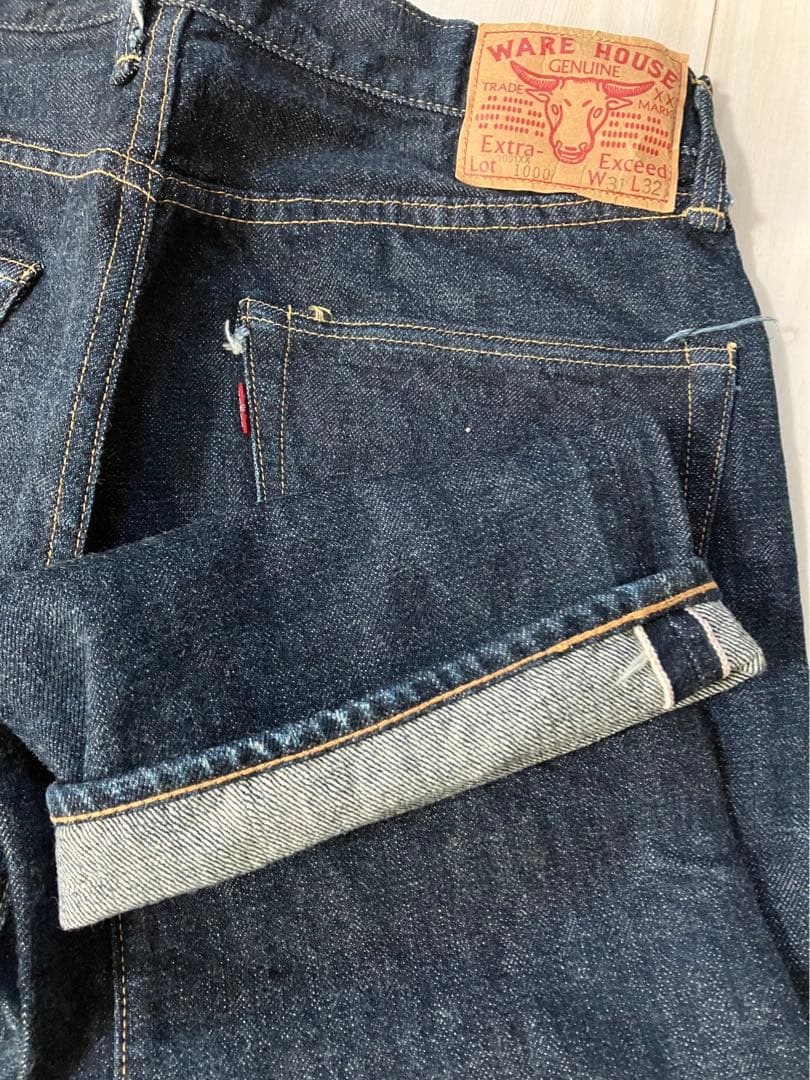 ウエアハウス　1001XX 1000　水牛パッチ　W31