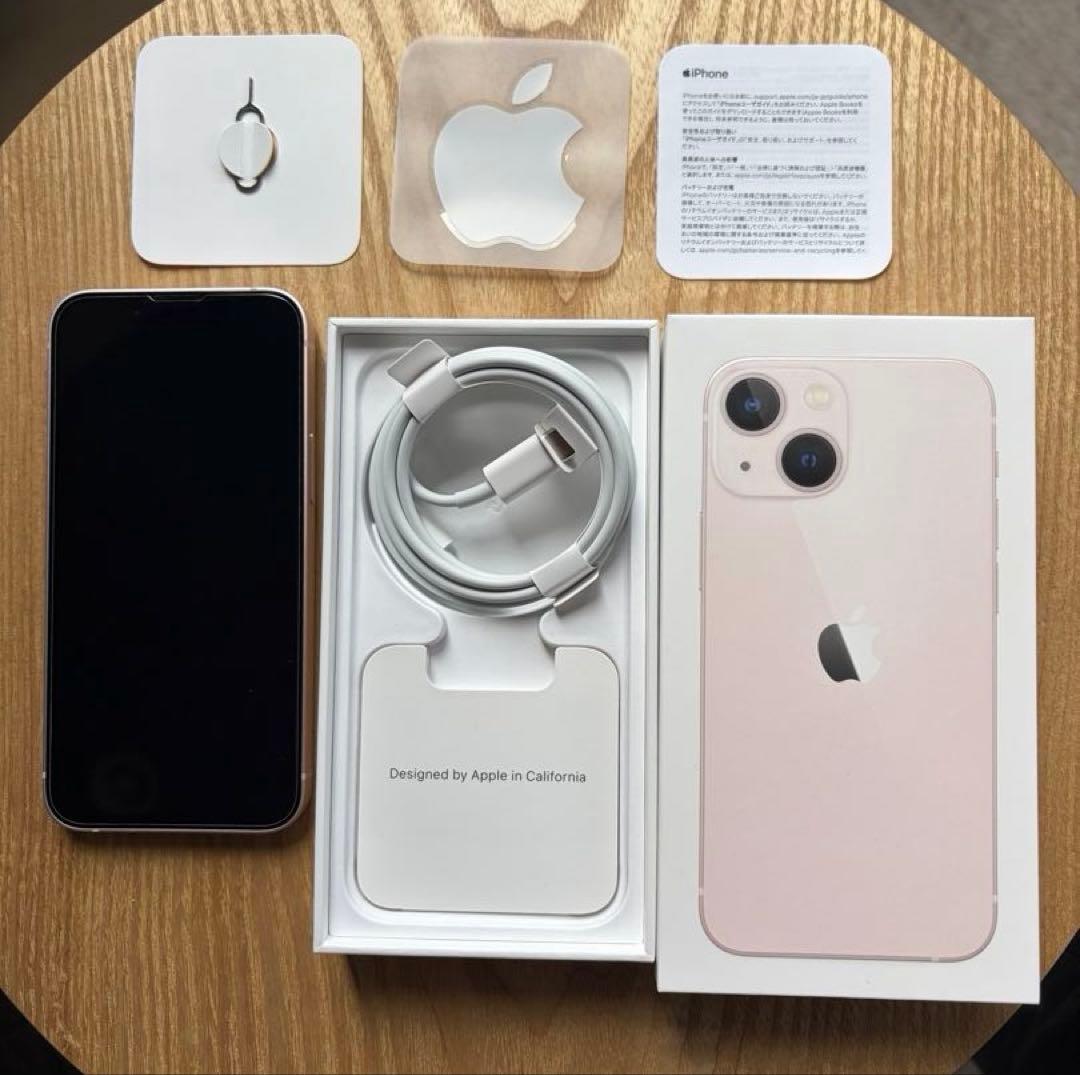 【美品】iPhone 13mini 本体 128GB ピンク