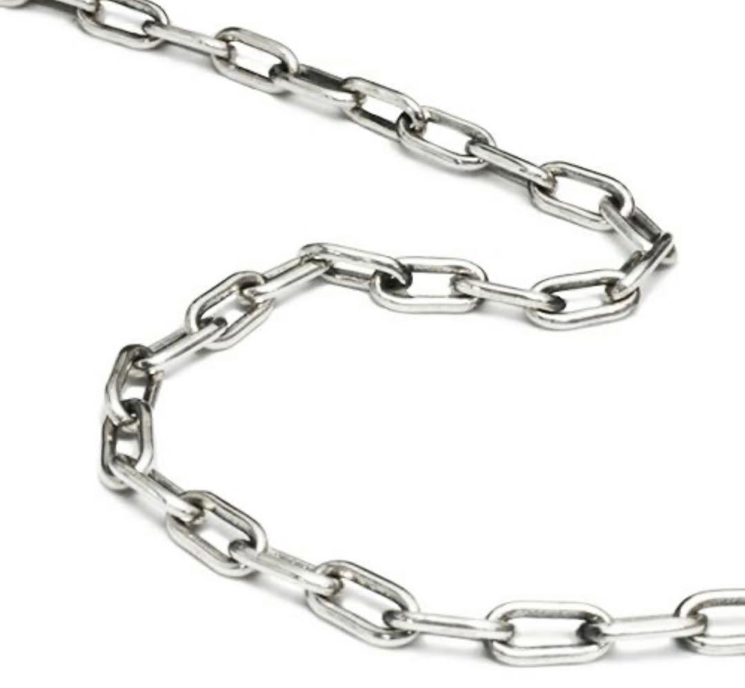 安全ピンダイヤモンドウォレットチェーン シルバー