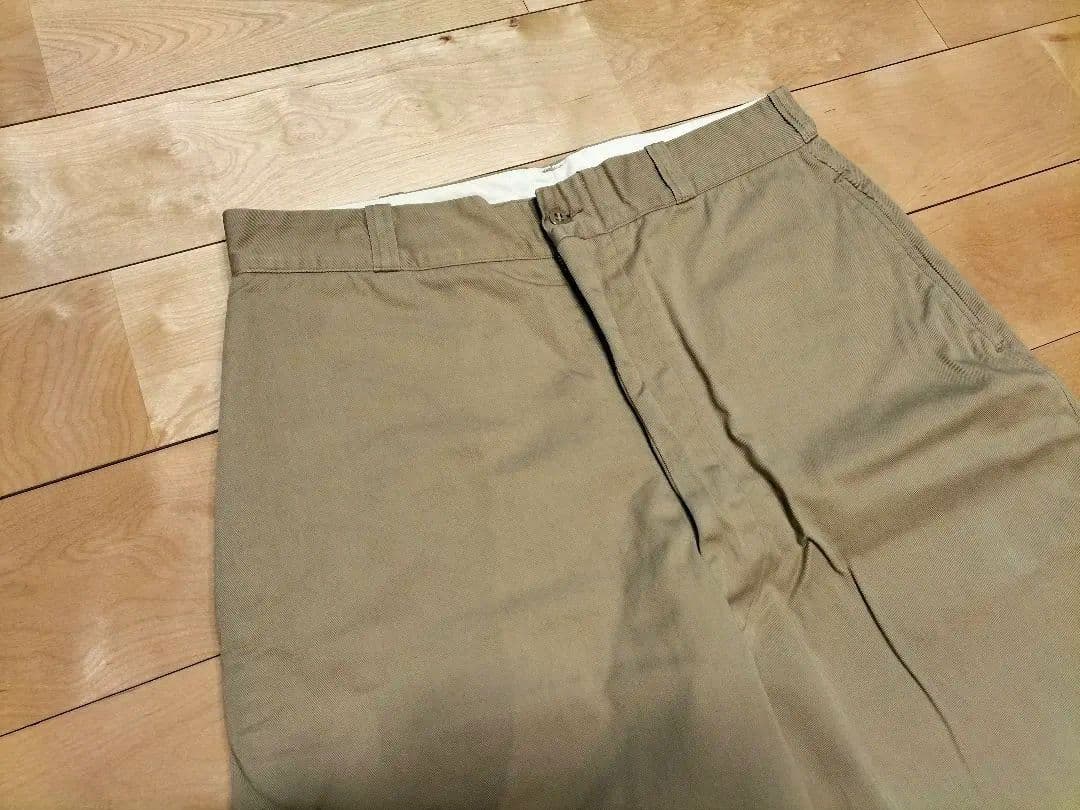 60s USMC（米海兵隊）カーキ・チノパンツ アルミジップ　W33表記