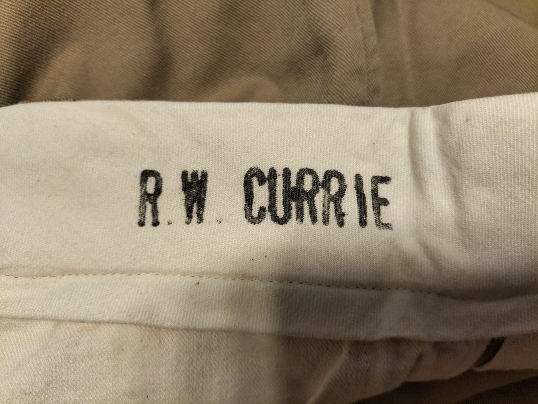 60s USMC（米海兵隊）カーキ・チノパンツ アルミジップ　W33表記