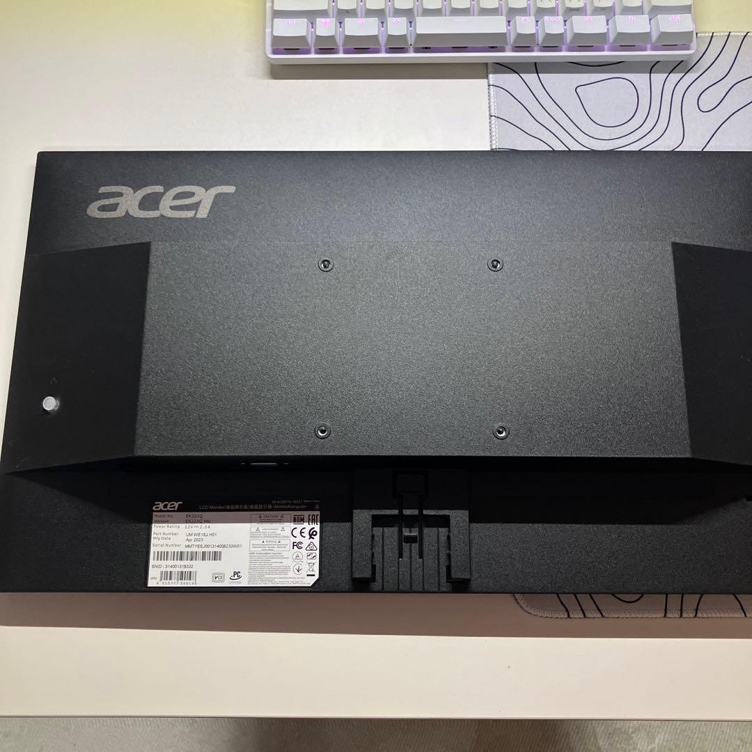 acer EK221Q FHD 液晶モニター 21.5インチ