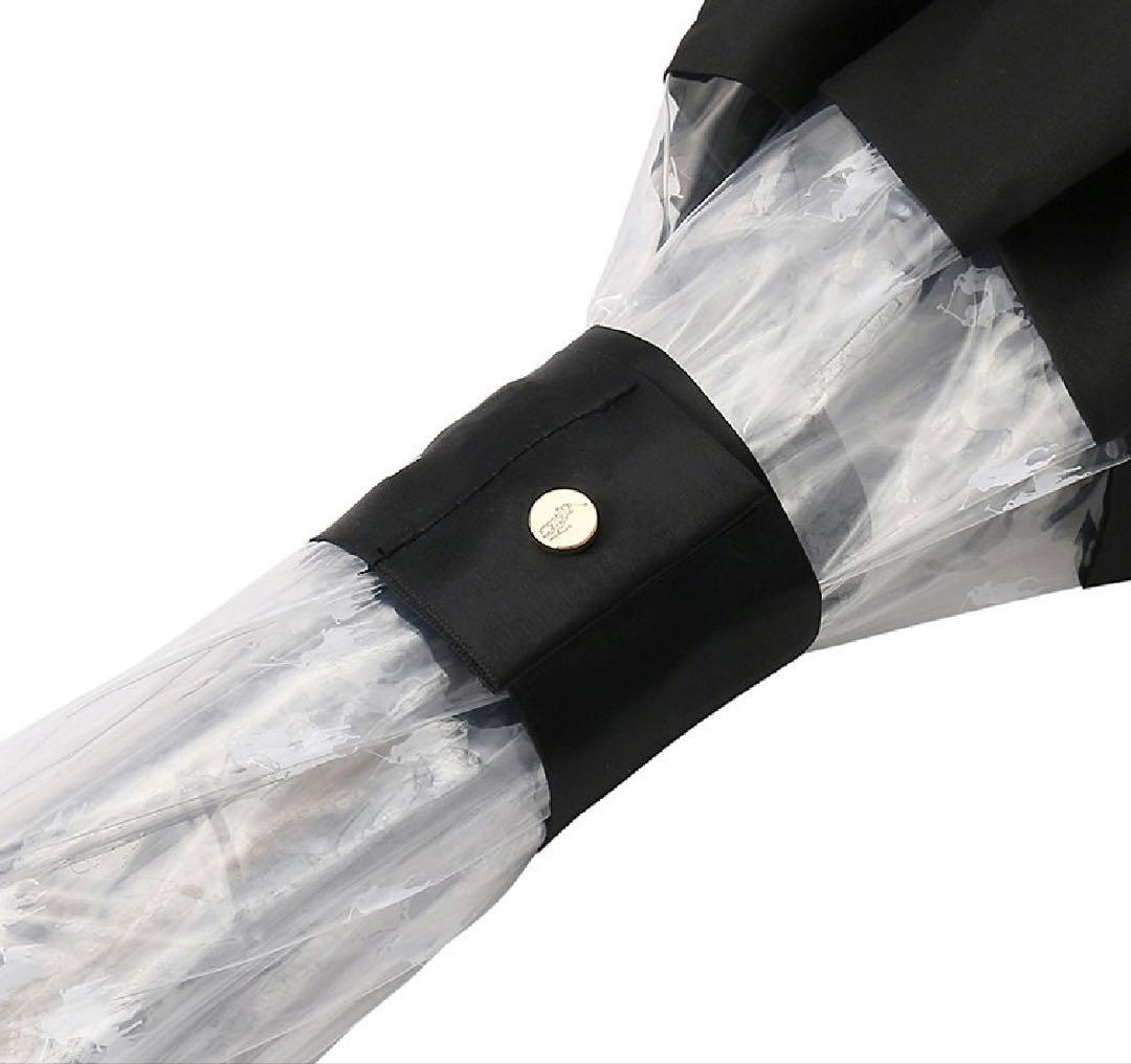 ポロポニー柄　ビニールプリント傘　長傘　クリア　ジャンプ傘　ラルフローレン