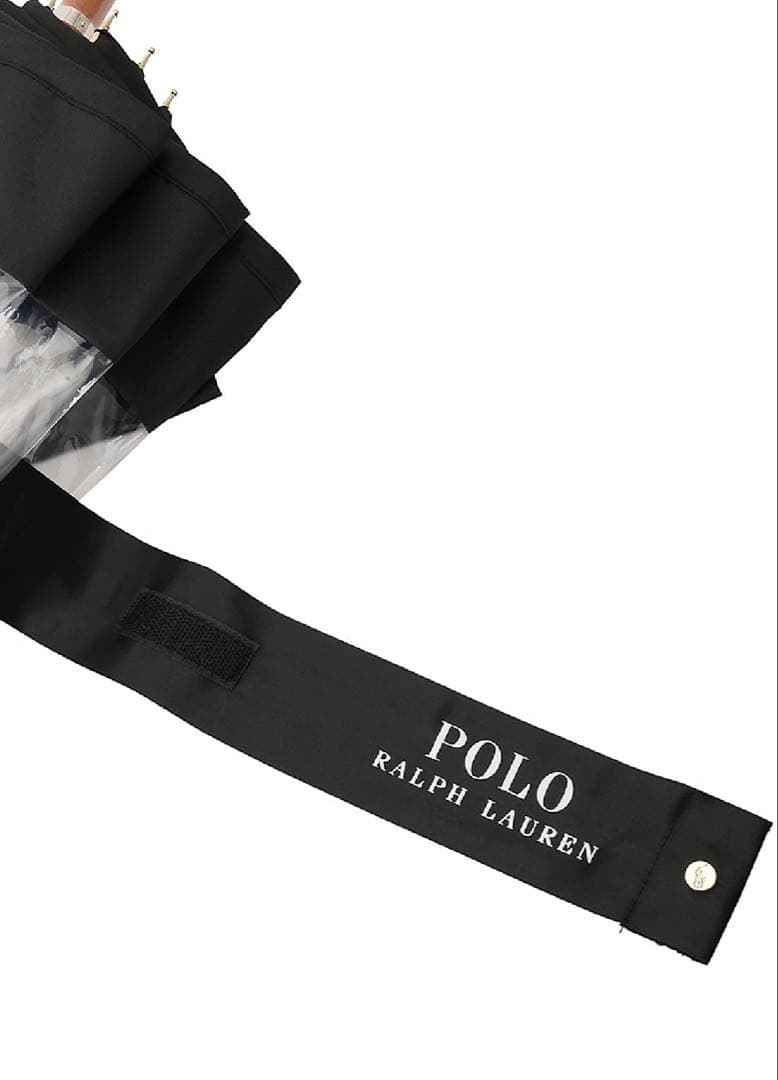 ポロポニー柄　ビニールプリント傘　長傘　クリア　ジャンプ傘　ラルフローレン