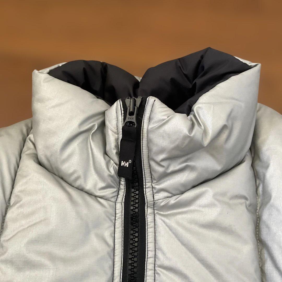 ヘリーハンセン　ダウンジャケット　ブラックシルバーtohji着用　ノースフェイス