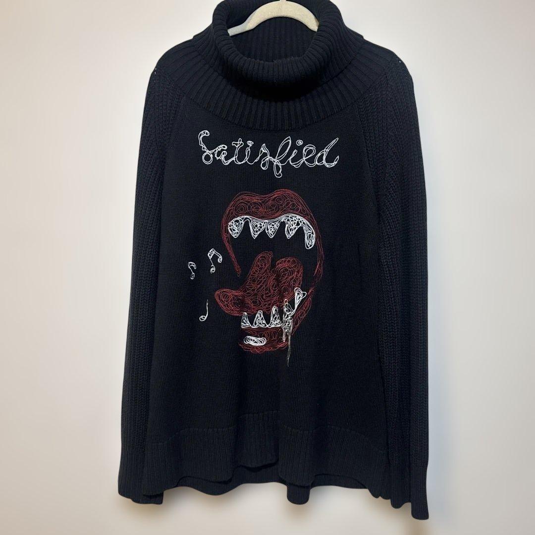 glamb グラム Lips and Song Turtle Knit ブラック