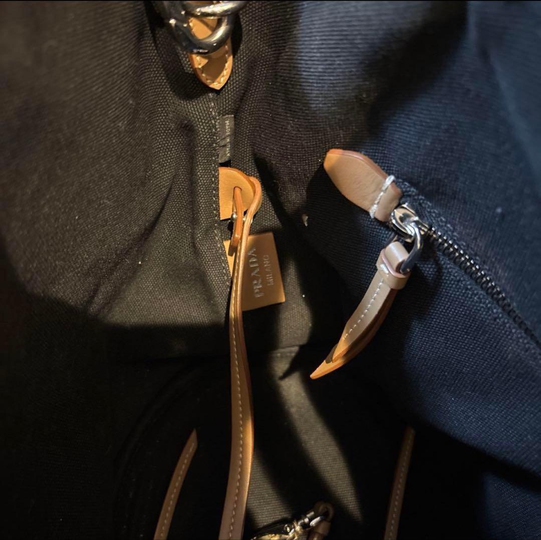 即発送‼️PRADAプラダトートバッグブラックポーチ付き