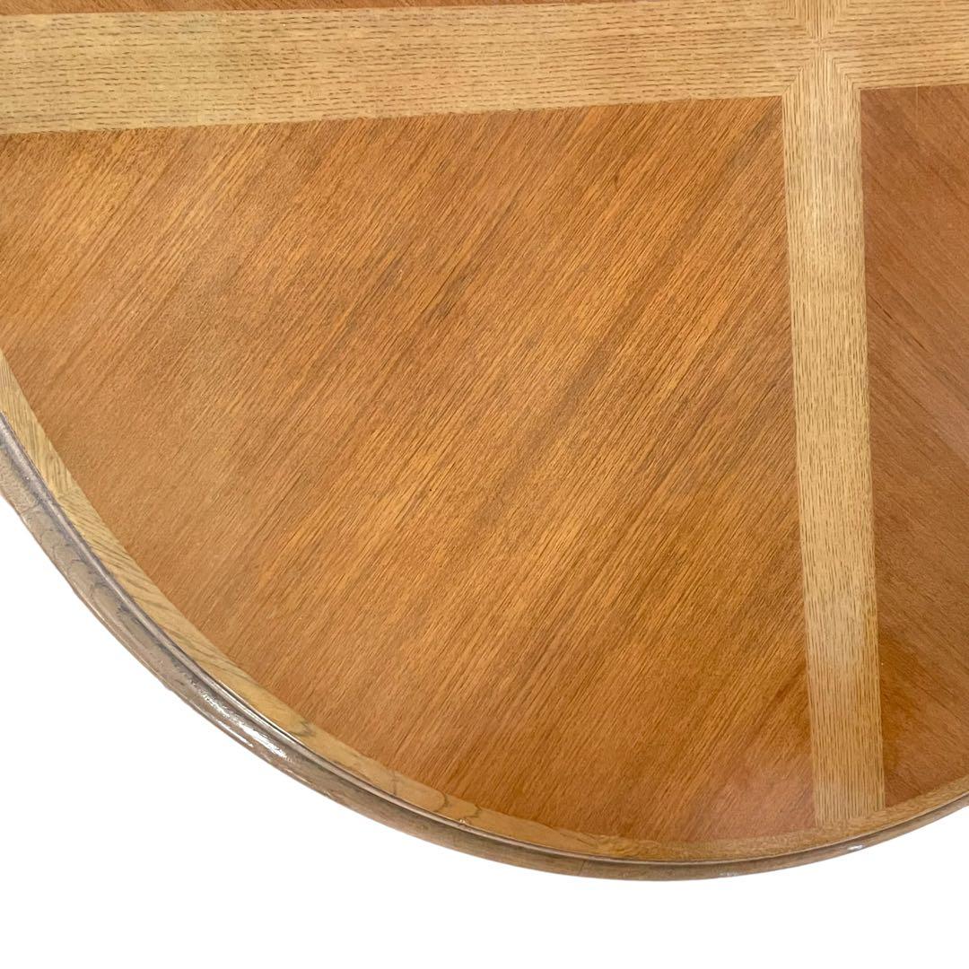 HR221 【希少ビンテージ】maruni 美しい螺旋柱　カービング　テーブル