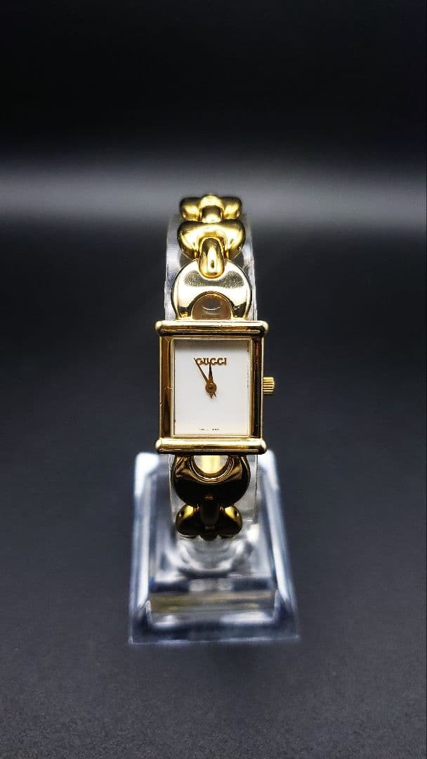 y*a様 【稼働品】箱付き。　グッチ　GUCCI 1800L 。 クォーツ ホワ