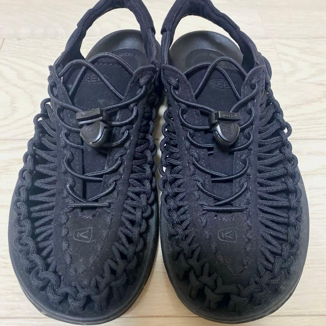 【美品】KEEN UNEEK（ユニーク）ウィメンズ25cm ブラック