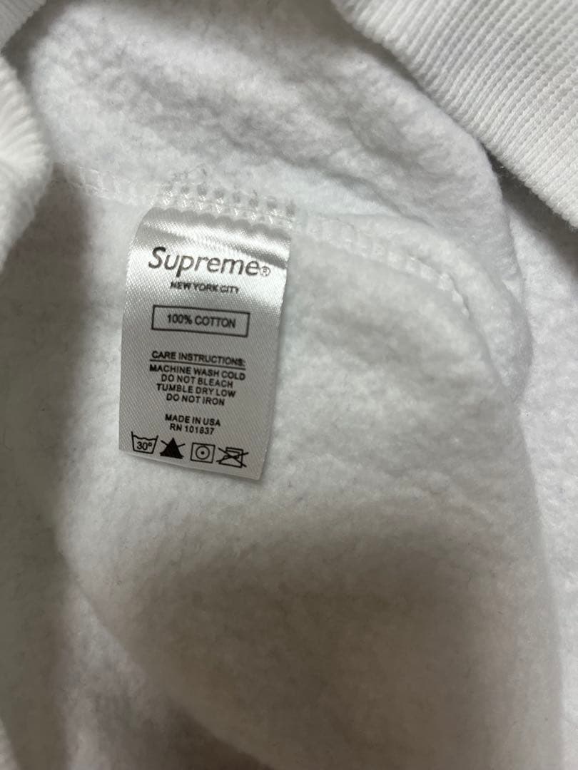 Supreme ホワイトパーカー Sサイズ