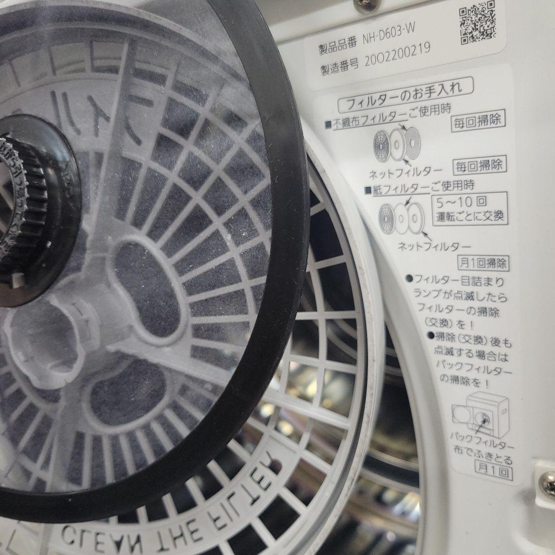 Panasonic 6kg 電気衣類乾燥機 NH-D603-W 2020年製