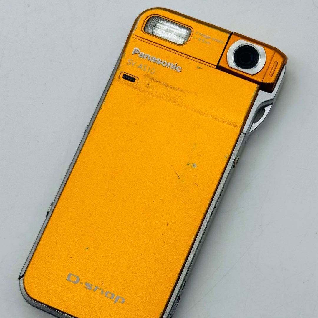 【動作OK/箱付】Panasonic D-snap SV-AS10 オレンジ