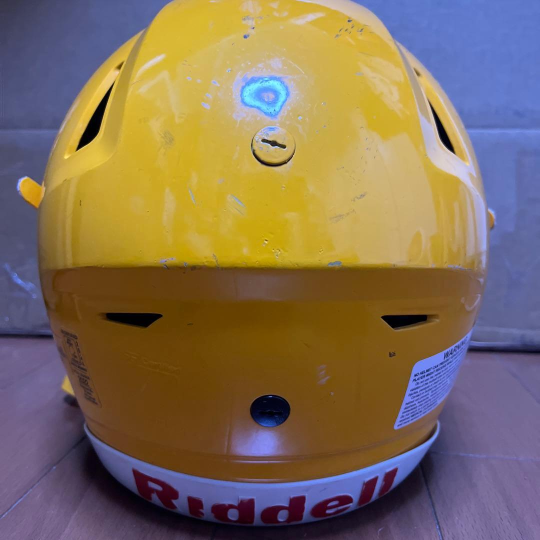 Riddell speed flexアメリカンフットボールヘルメット 黄色 L
