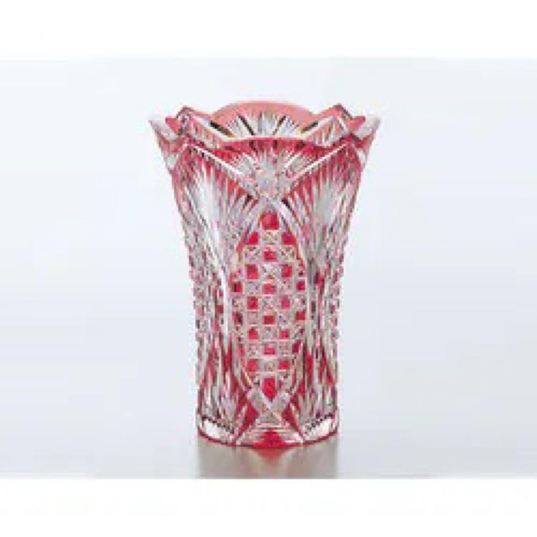 KAGAMI CRYSTAL 花瓶　F26-871CAU カガミクリスタル