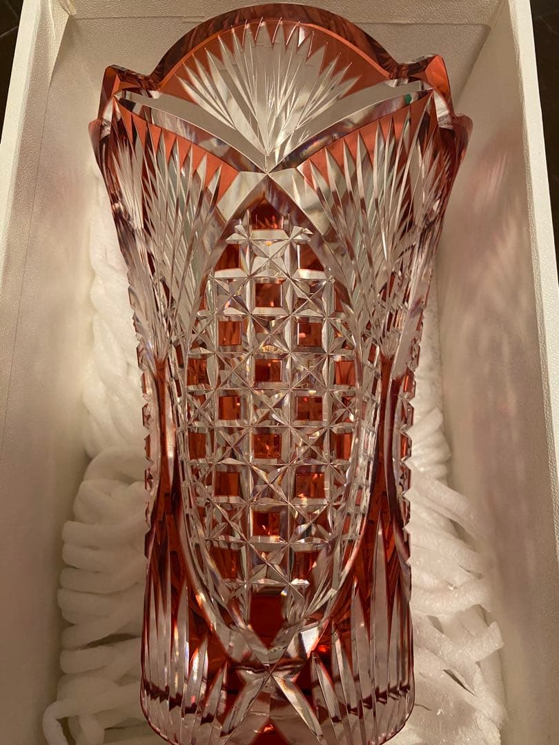 KAGAMI CRYSTAL 花瓶　F26-871CAU カガミクリスタル