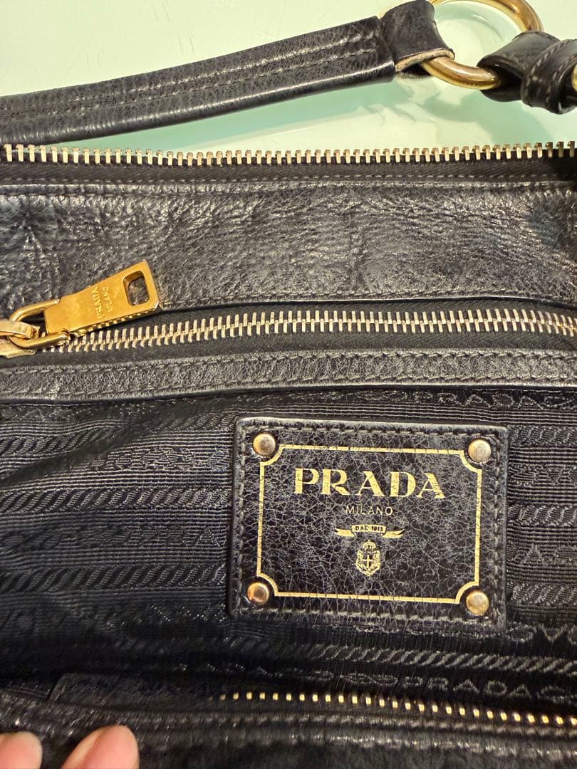 プラダ/SECCHIELLO IN PELLE GLACE'CALE