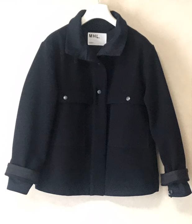再々値下げ♪【MHL 】DENSE WOOL MELTONショートコート