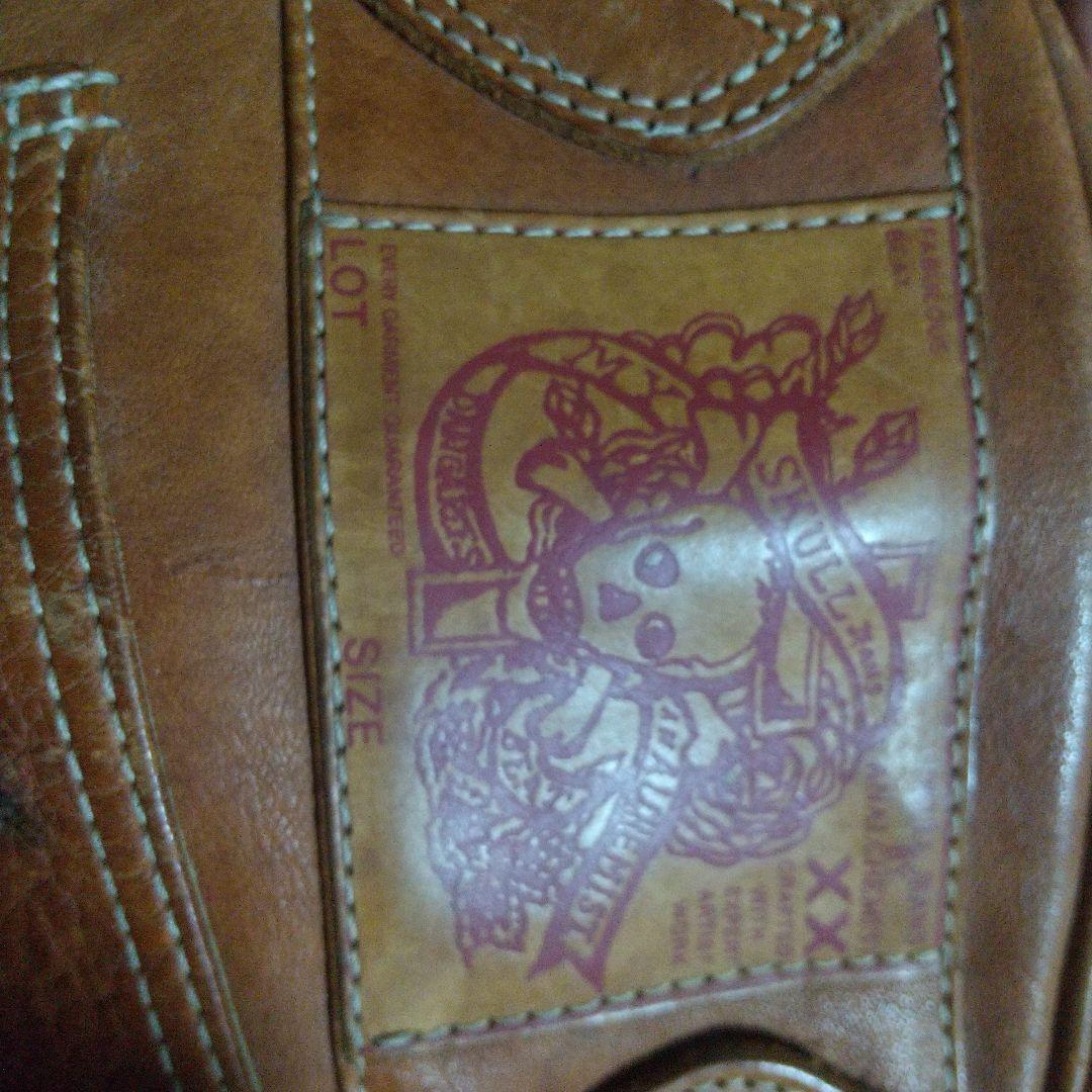 希少！ スカルジーンズ パンツデザイン レザー ボストンバッグ