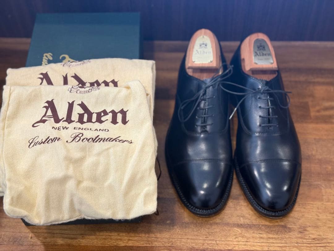 Alden ストレートチップ　キャップトゥ　カーフ　907 9D 27㎝