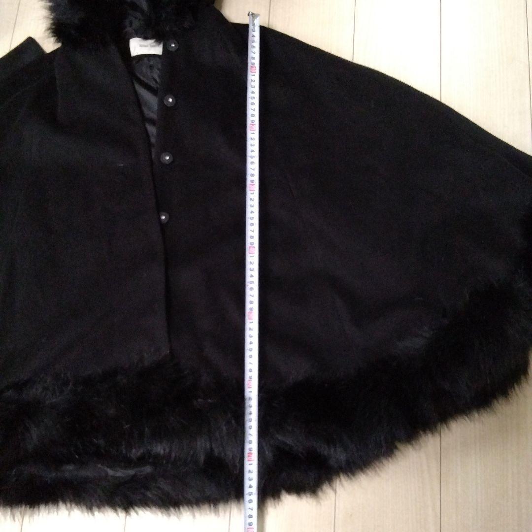  PARTY ファー付きポンチョコート