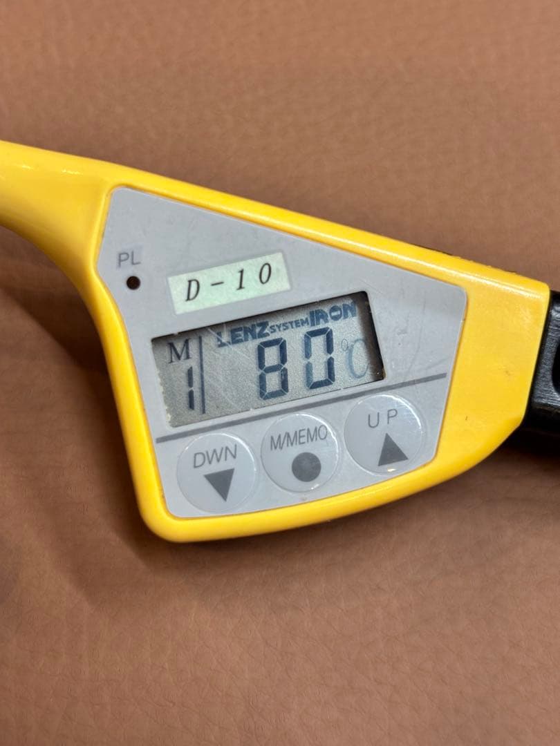 超美品　LENZ 【D-10】レンツデジタルアイロン 5角 10㎜　理容アイロン