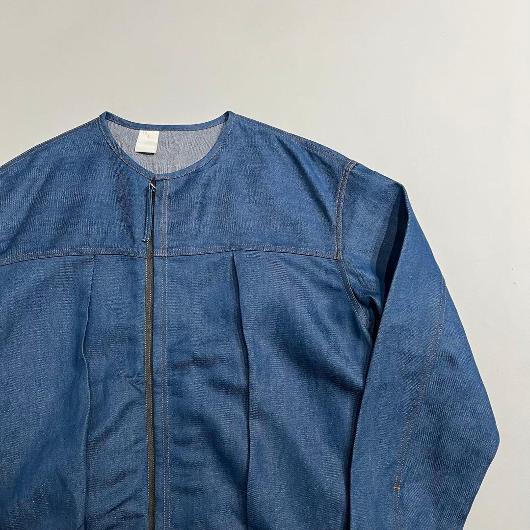 ジャケット・アウター N.HOOLYWOOD no collar chambray jacket