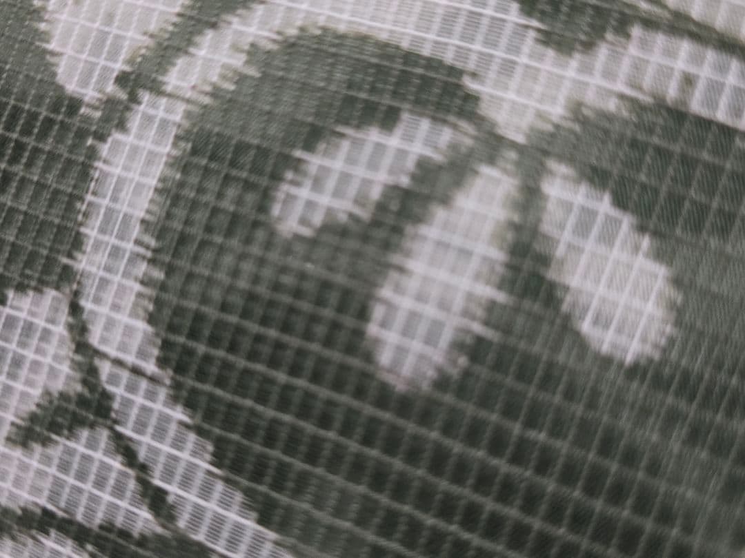 これ以上下げません。日本橋竺仙 絹紅梅 グリーンレア色レア柄 橘 反物新品