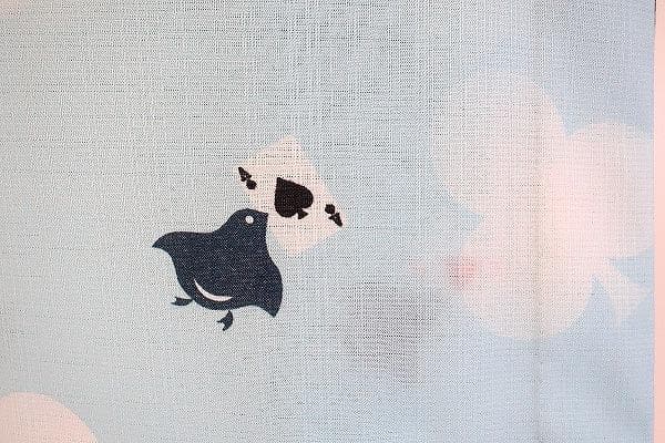 ★専用★夏着物　浴衣　洗える着物　水色　千鳥　トランプ　身丈168cm