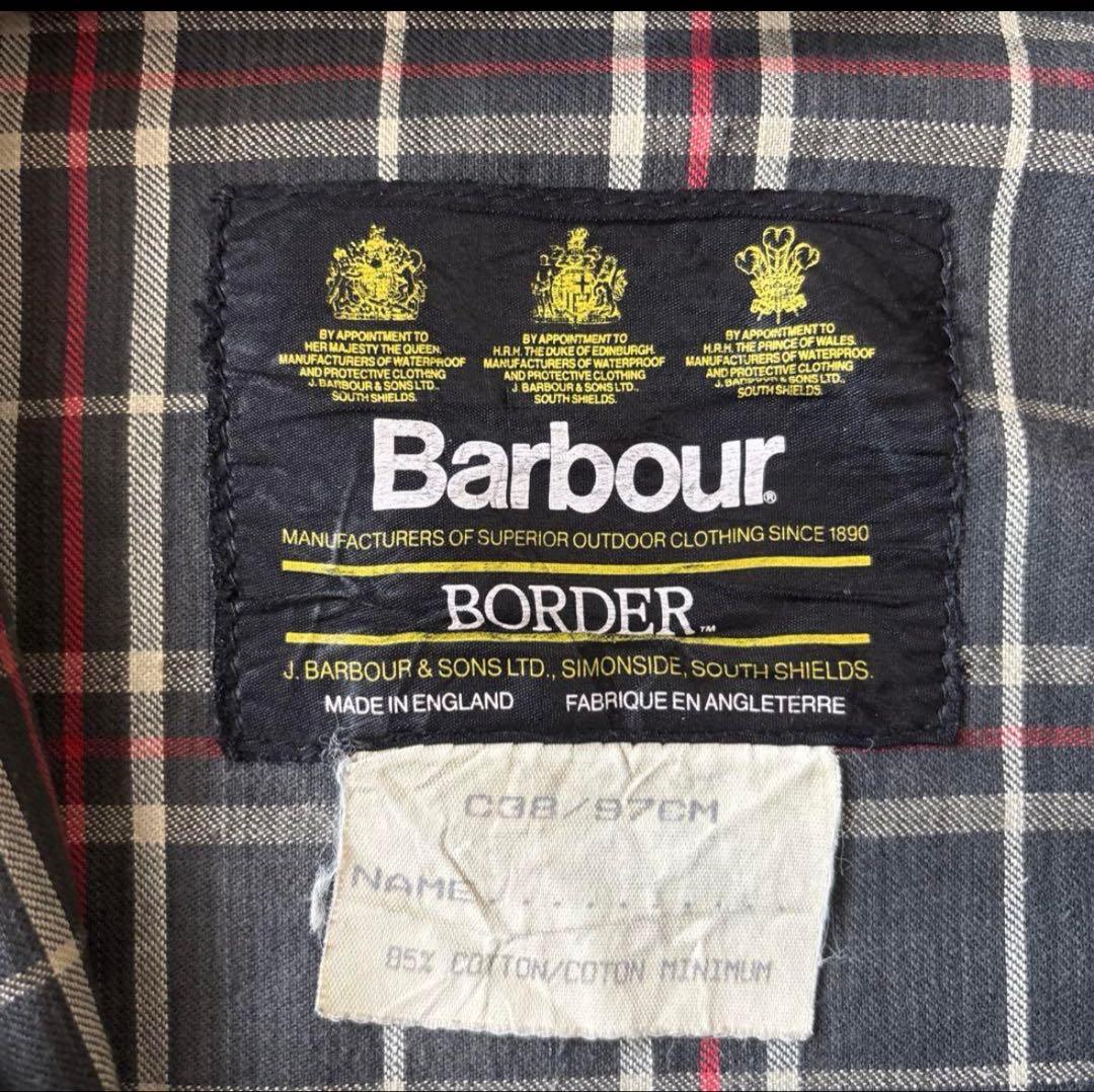 希少！英国製バブアーBarbour BORDERジャケット⭐️渋カッコいい個体