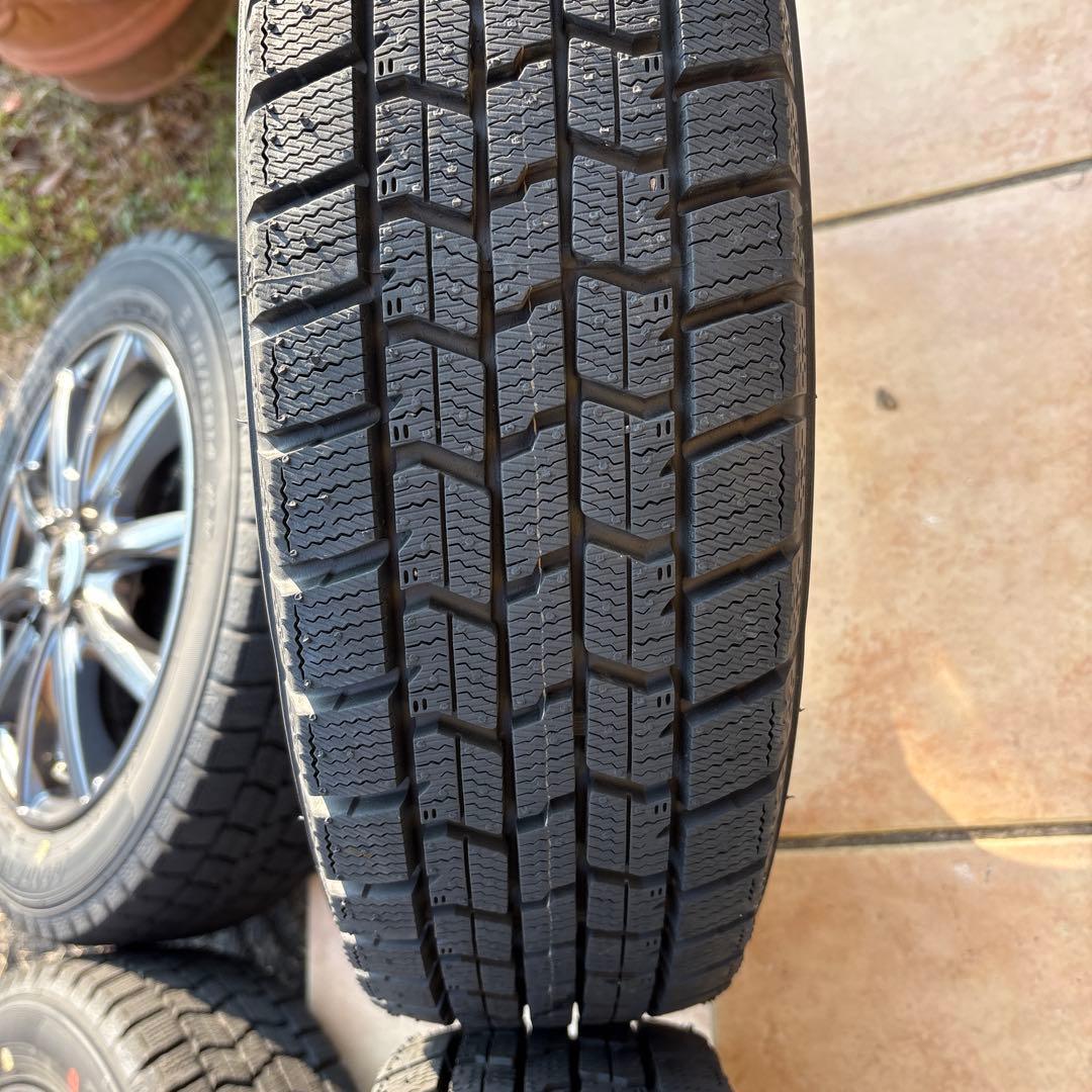 155.65R14 GOODYEARホイールナットセット美品中古スタッドレス