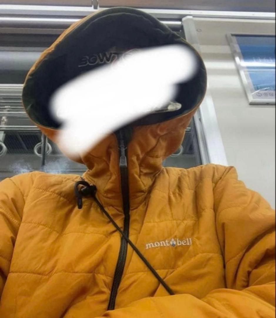 k*0様 mont-bell モンベル ダウンジャケット リバーシブル オレンジ