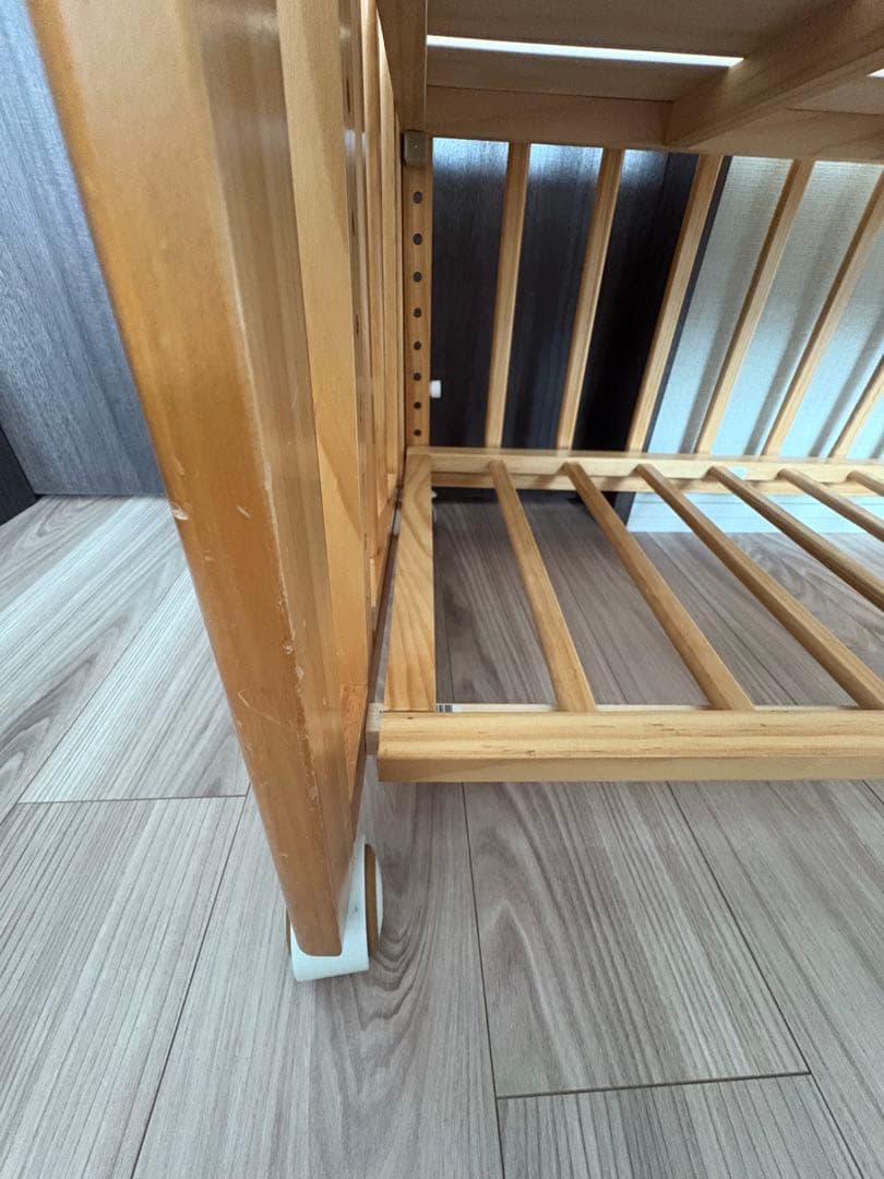 大和屋　そいねーるプラスムーブ　ベビーベッド　ナチュラル＋寝具セット