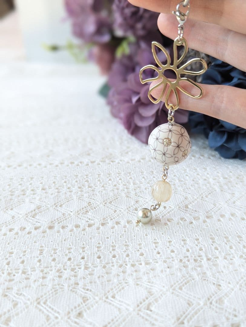 みなちんさま専用　サンダルウッド猫のかんざし〈取り替えチャーム8種〉