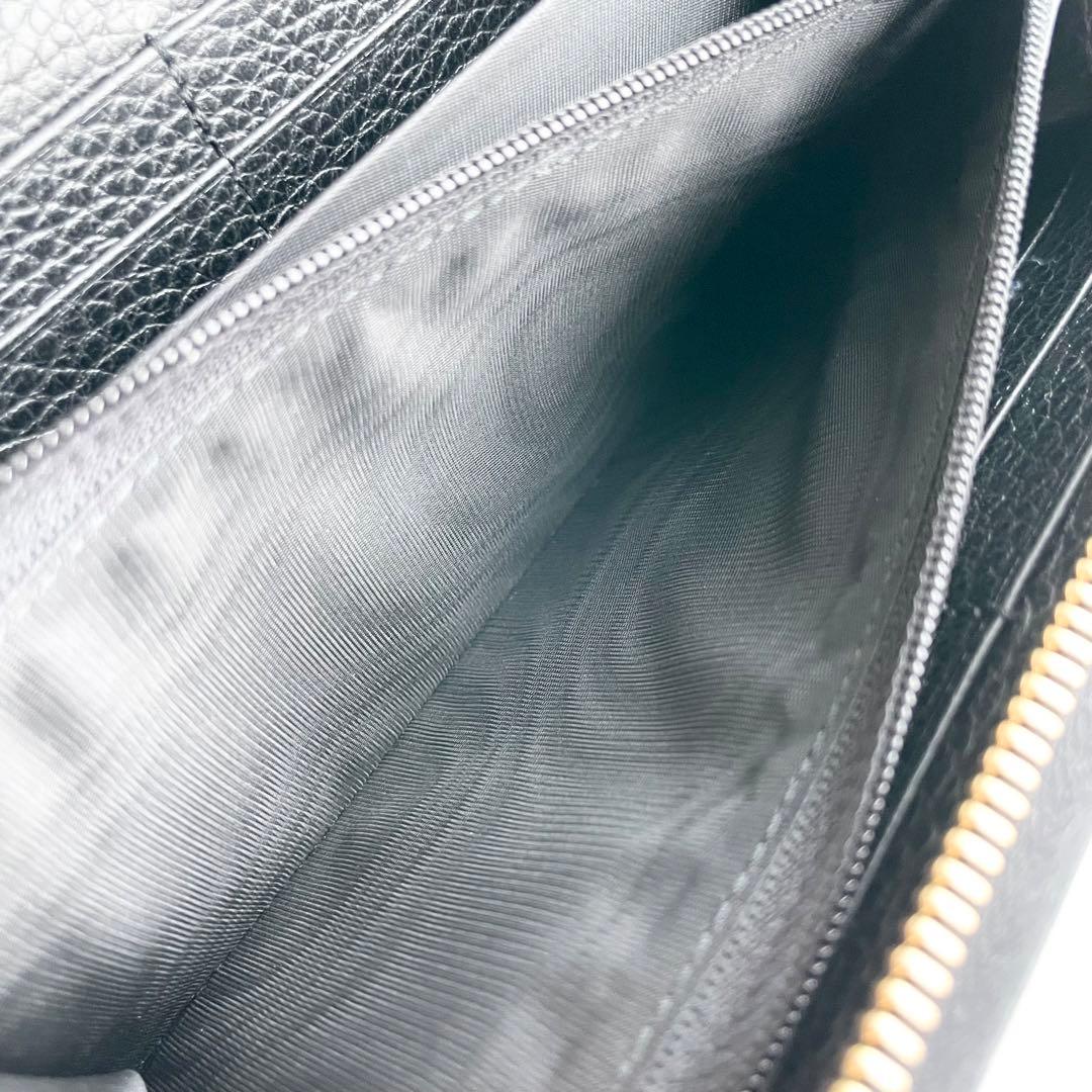GUCCI グッチ 長財布 GGマーモント ダブルG ブラック 新品保管