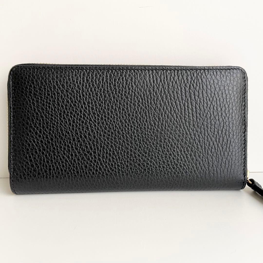 GUCCI グッチ 長財布 GGマーモント ダブルG ブラック 新品保管