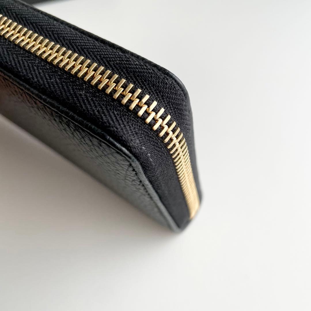 GUCCI グッチ 長財布 GGマーモント ダブルG ブラック 新品保管