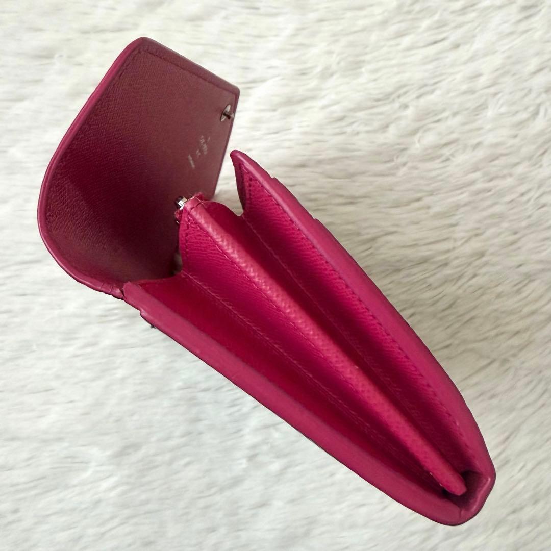 ルイヴィトン ポルトフォイユサラ　ノワール　ホットピンク　エピレザー　長財布