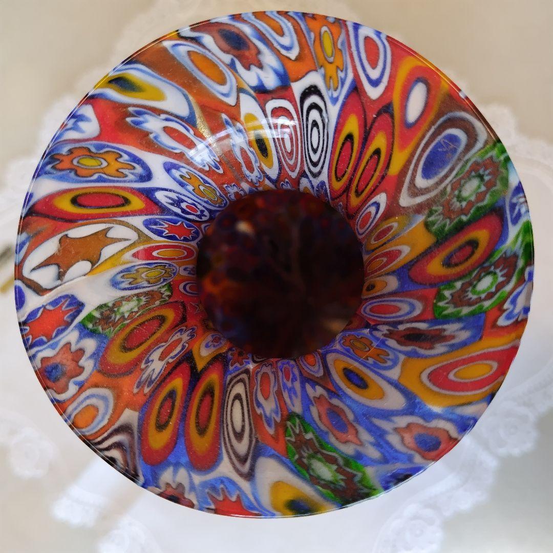 ベネチアングラス ミルフィオリ ゴールデンキルト 工芸品