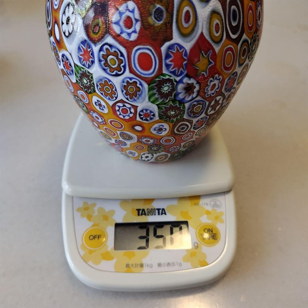 ベネチアングラス ミルフィオリ ゴールデンキルト 工芸品