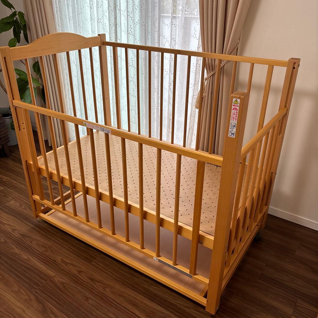 石崎家具　スリーピー　ツースライドベッド　日本製ベビーベッド