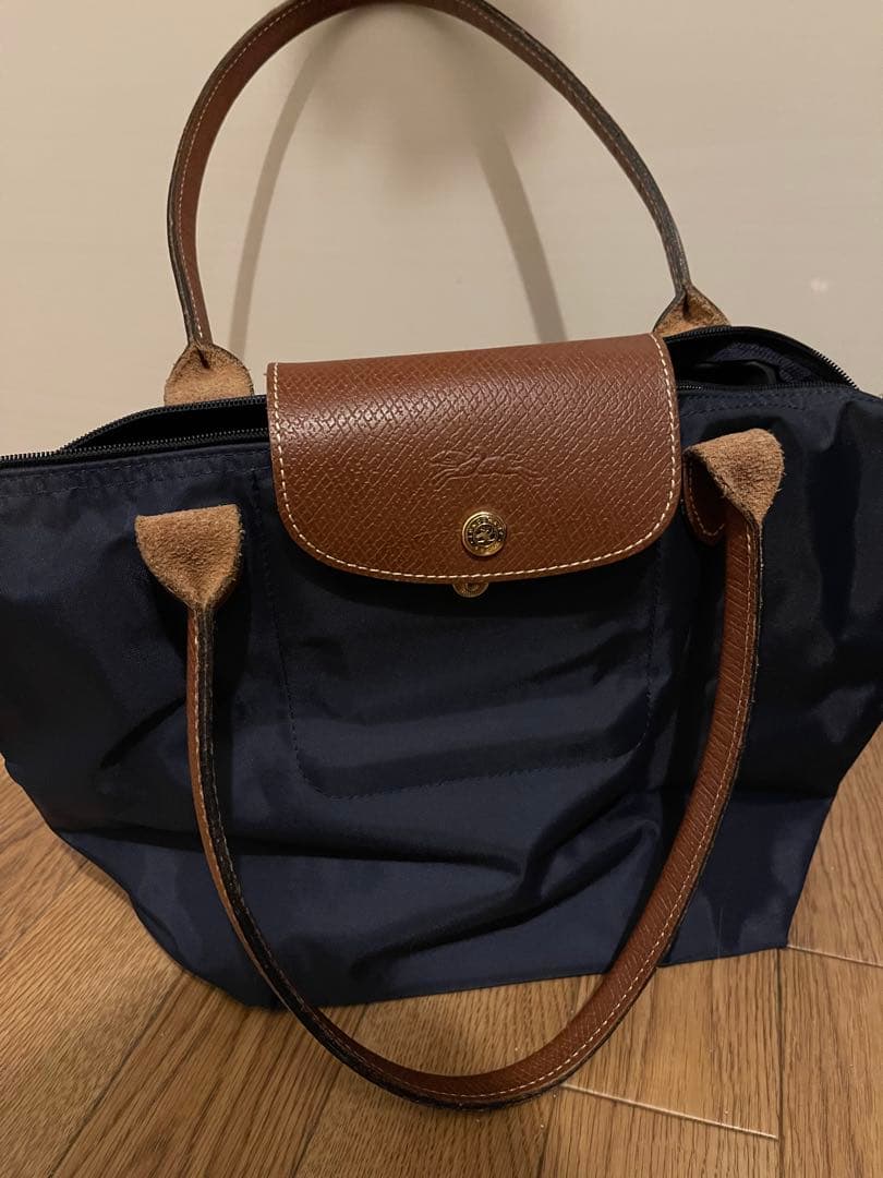 Longchamp ルプリアージュ 2605 089ネイビー トートM