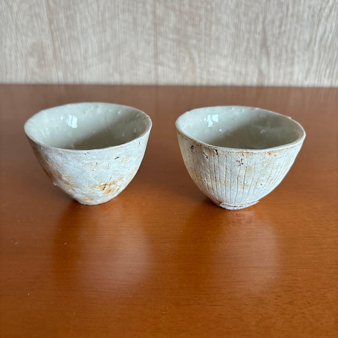 内田鋼一氏作 加彩盃2個セット