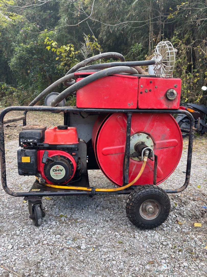 自走キャリーエンジンセット動噴 共立 SP451ガソリンエンジン三菱GM181L